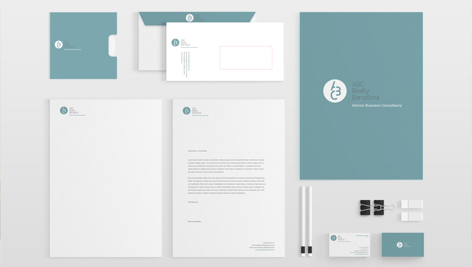 Diseño imagen corportiva para ABC Realty Barcelona