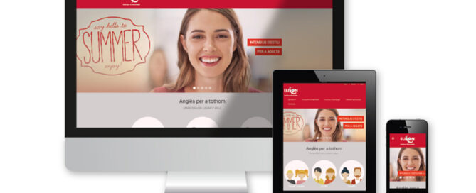 Página web WordPress para Elison escola d'idiomes