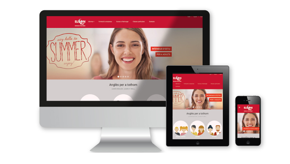 Página web WordPress para Elison escola d'idiomes