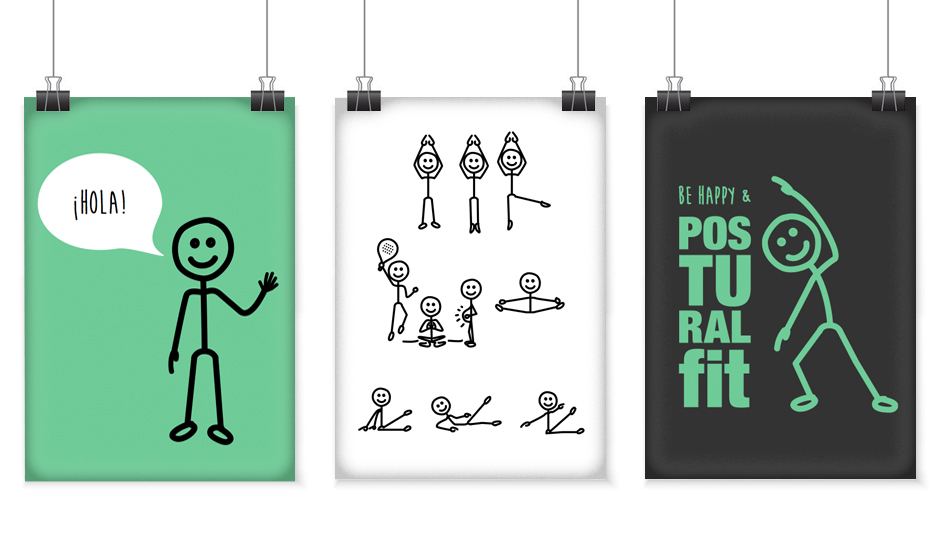 Diseño carteles para Postural Fit