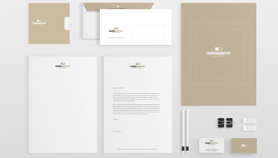 Diseño imagen corporativa Candi Habitat