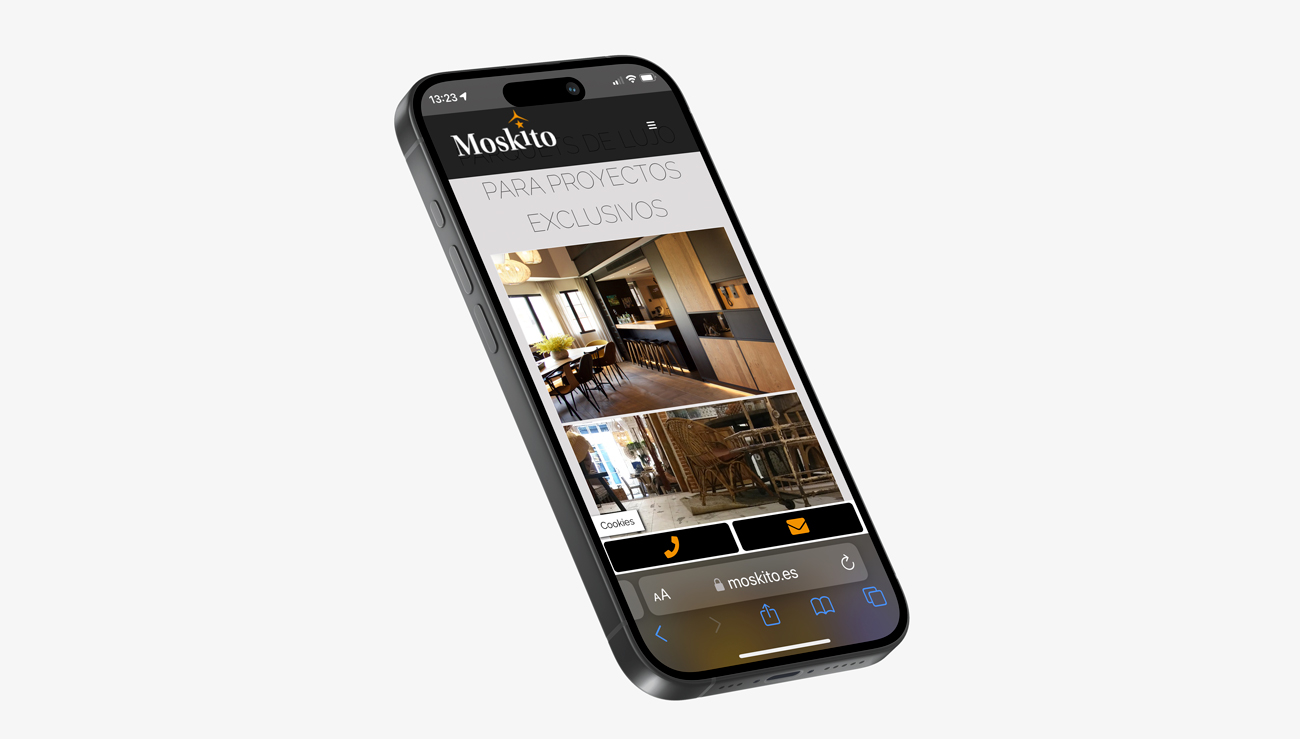 página web WordPress para Moskito proyectos