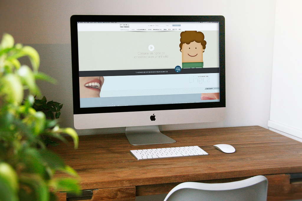 Página web WordPress para Ortodoncia tres torres barcelona