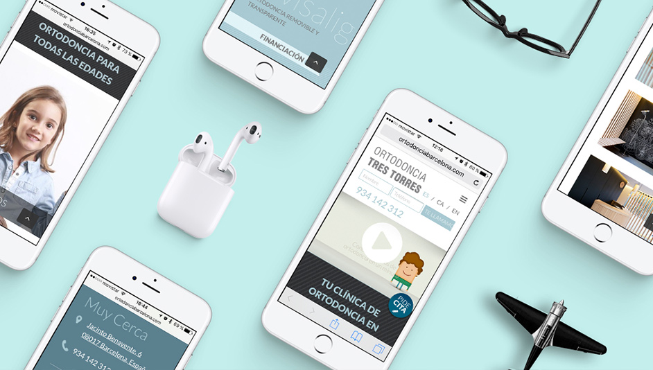 Página web WordPress para Ortodoncia tres torres barcelona