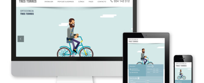 Página web WordPress para Ortodoncia tres torres barcelona