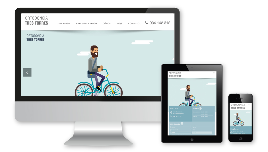 Página web WordPress para Ortodoncia tres torres barcelona