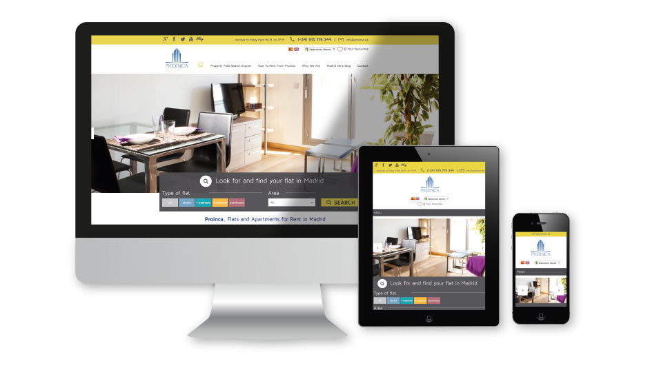 Página web WordPress para Proinca