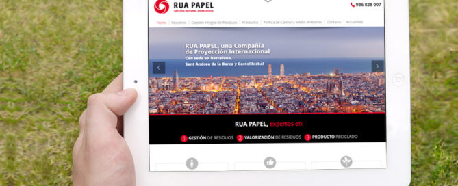 Página web WordPress para Rua Papel
