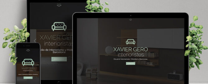 Página web WordPress para Xavier Gero