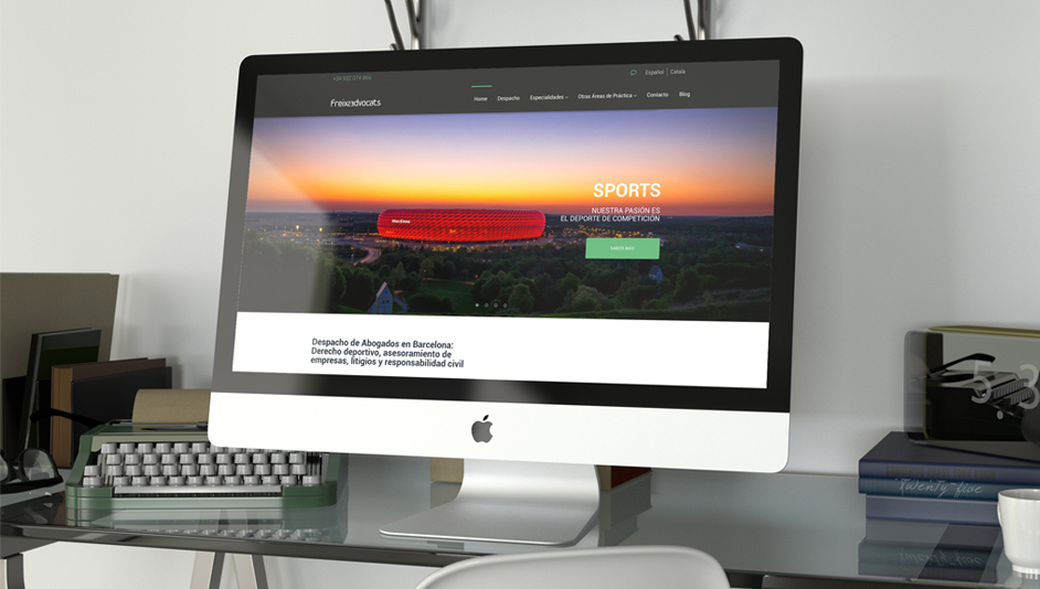 Página web WordPress para freixa advocats deportes