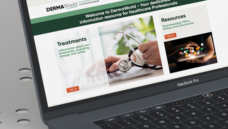 Página web WordPress para Leo Pharma Dermaworld