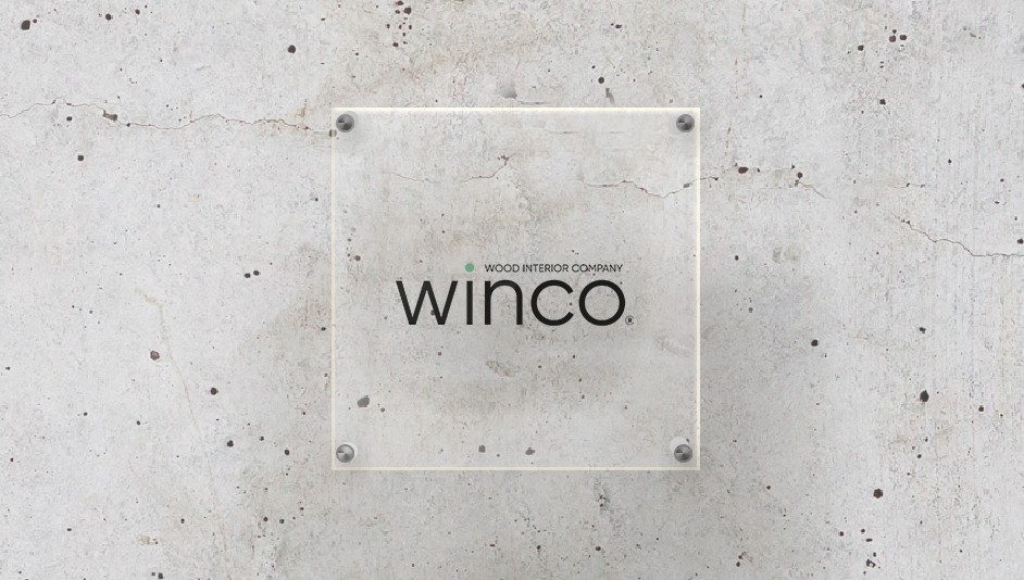 Aplicación de logotipo diseñado para WINco