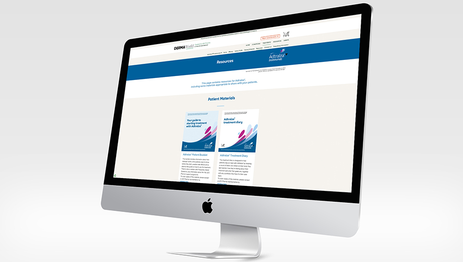 Página web WordPress para Adtralza recursos