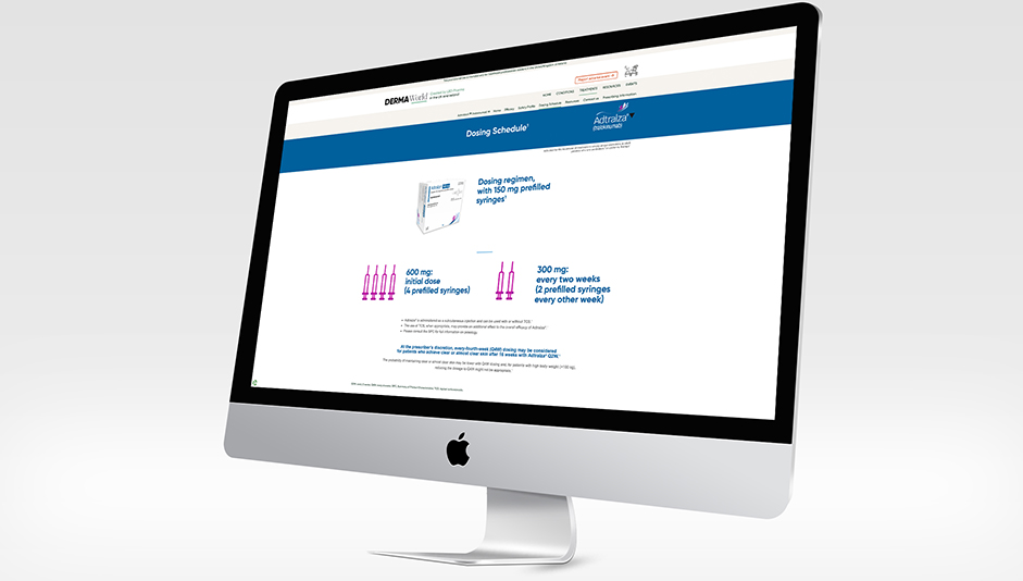 Página web WordPress para Adtralza schedule