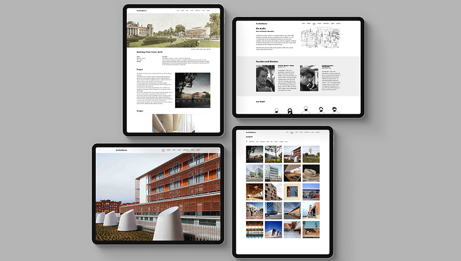 Página web WordPress para Brullet de luna Arquitectes