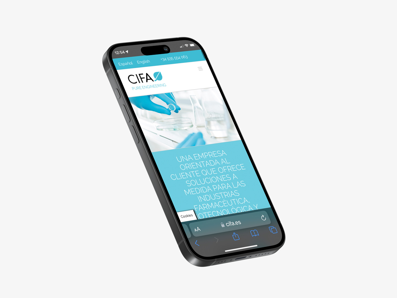 Página web WordPress para cifa quienes somos