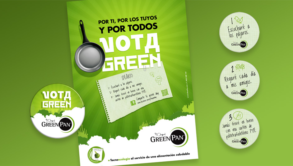 Diseño aplicaciones publicitarias para GreenPan