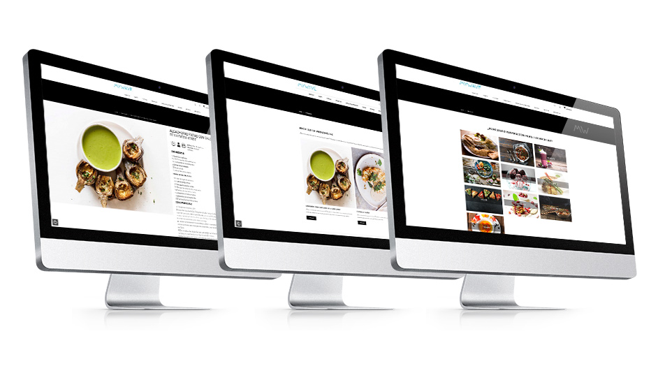 Página web WordPress para Mywave recetas