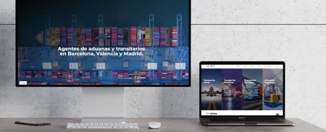Página web WordPress para Aduanas Llobet