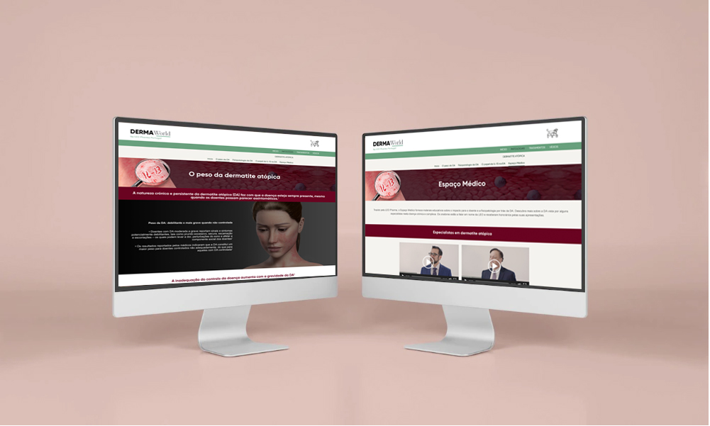 Página web WordPress para Dermaworld Il-13 espacio médico