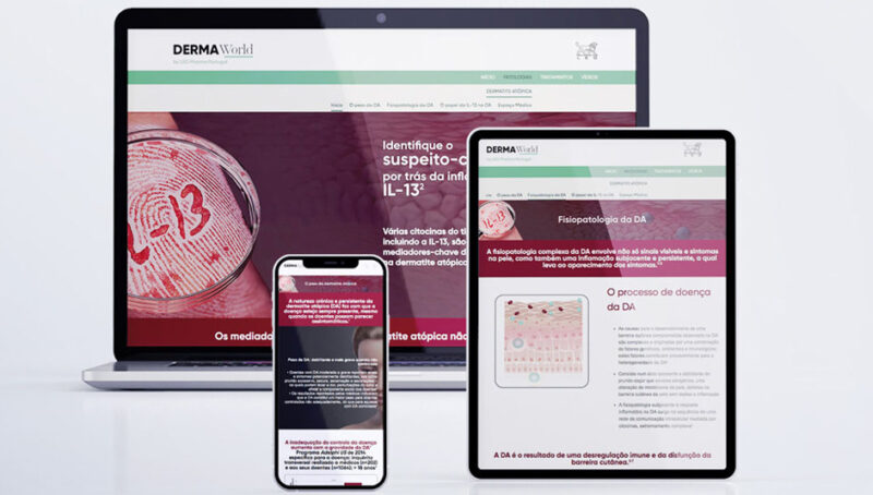 Página web WordPress para Dermaworld Il-13