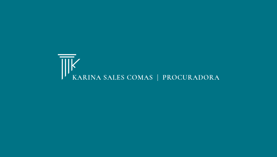 Diseño logotipo en negativo para Karina Sales Comas