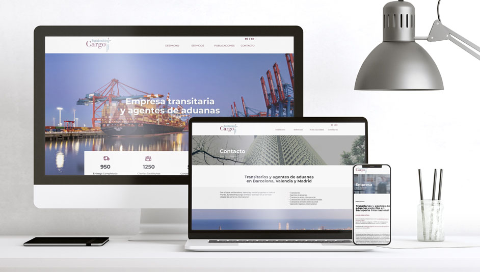Página web WordPress para eurobooking cargo