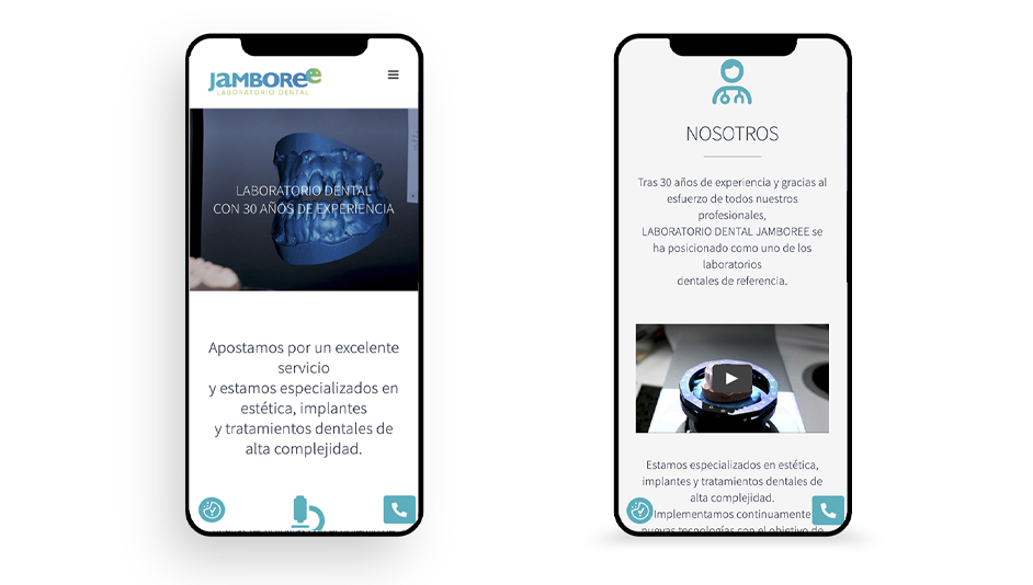 Página web WordPress para jamboree empresa