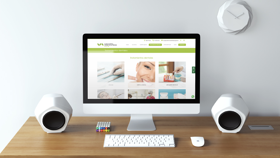 Página web WordPress para Clinica Dental Esplugues servicios