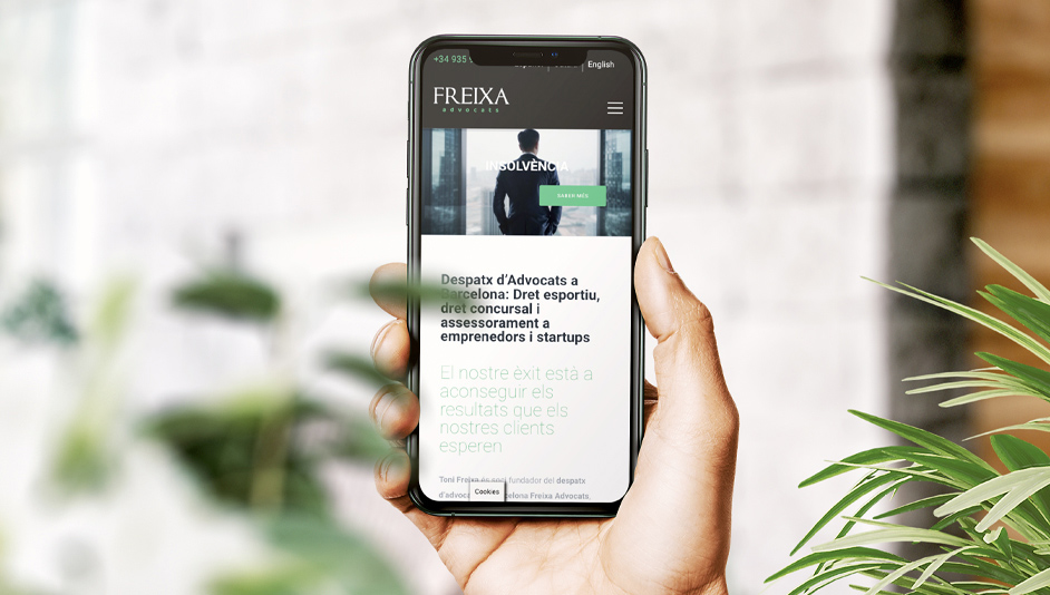 Página web WordPress para freixa advocats assessorament