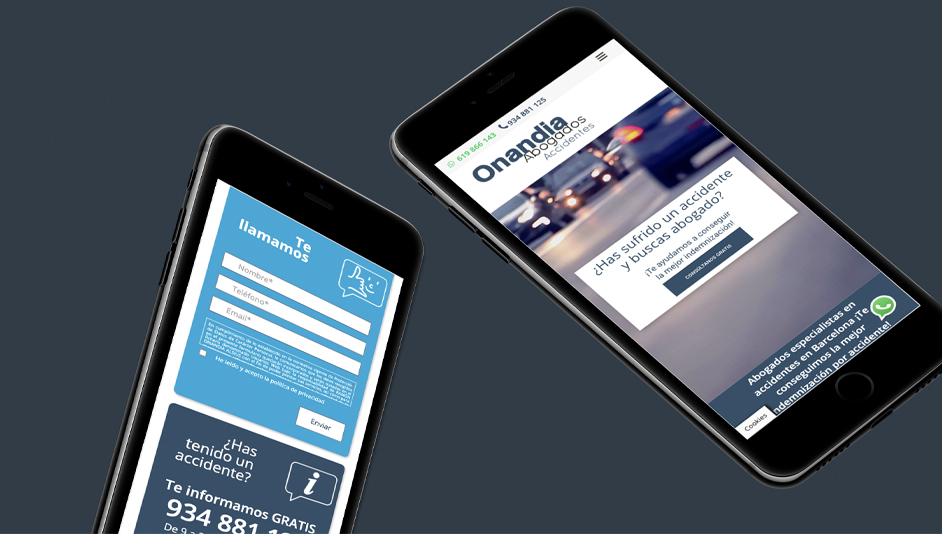 Página web WordPress para Onandia Abogados accidentes