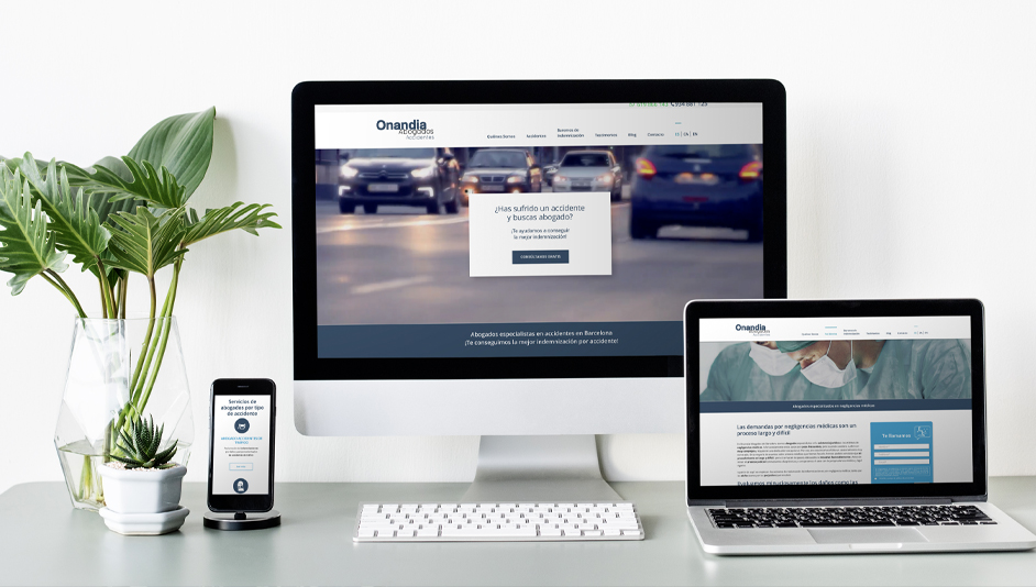 Página web WordPress para Onandia Abogados accidentes