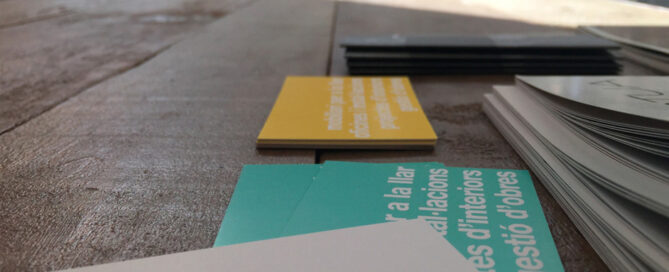Diseño tarjetas para Xavier Gero Interiorisme