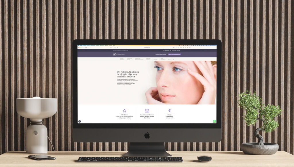 página web WordPress para Dr Paloma
