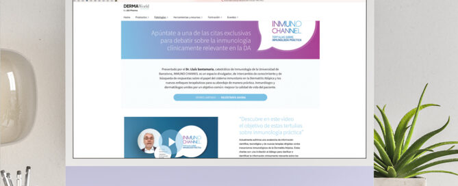 Página web WordPress para inmunochannel