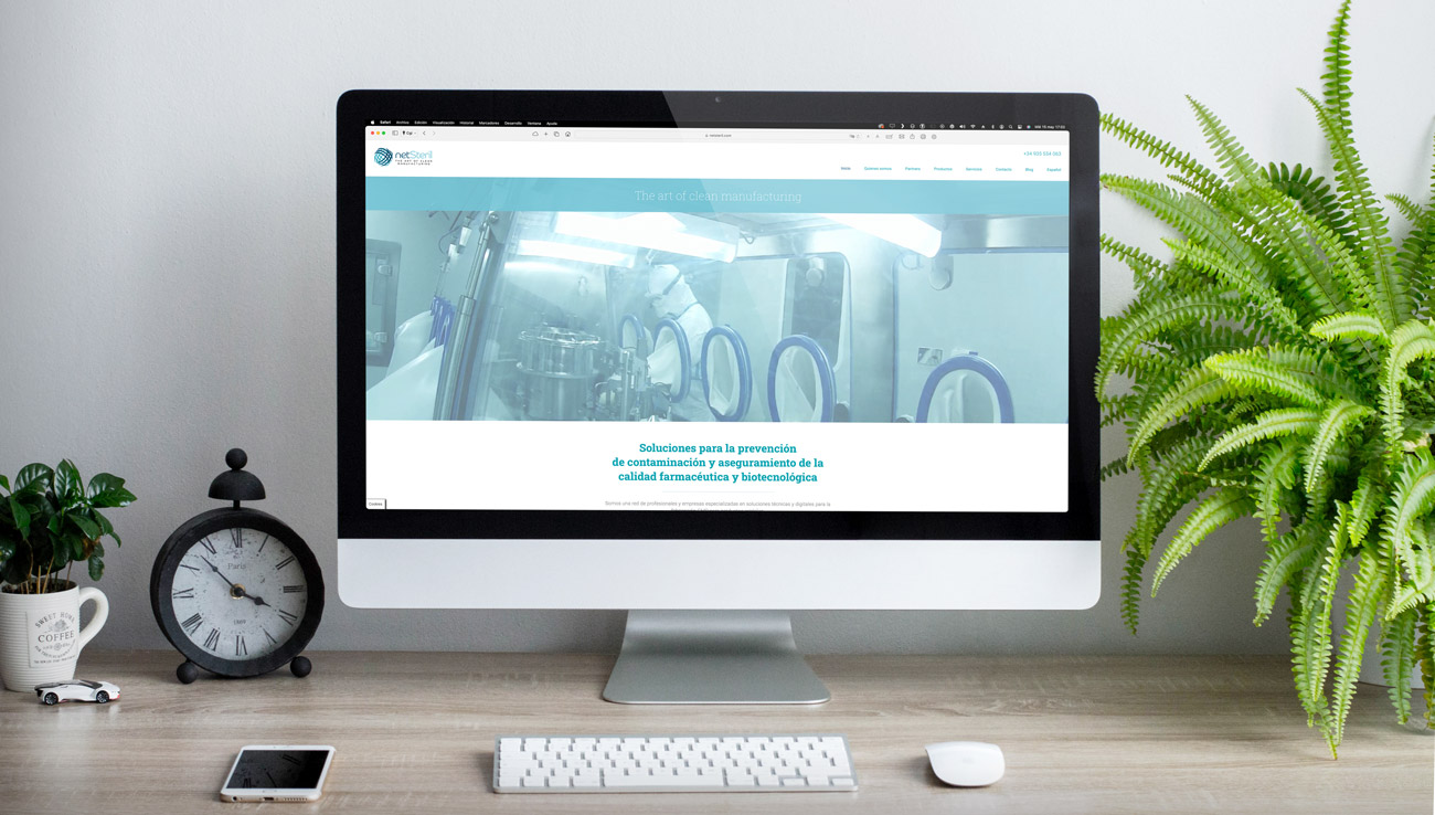 página web WordPress para Netsteril
