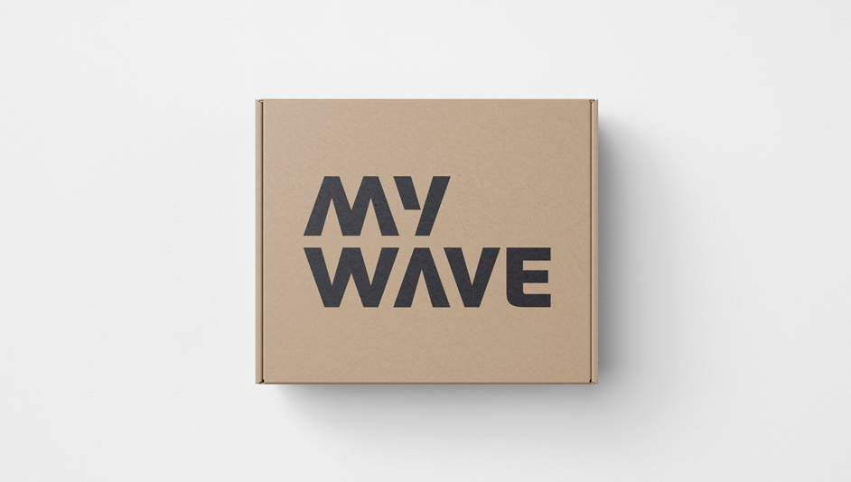 Aplicación del diseño del logotipo de MyWave