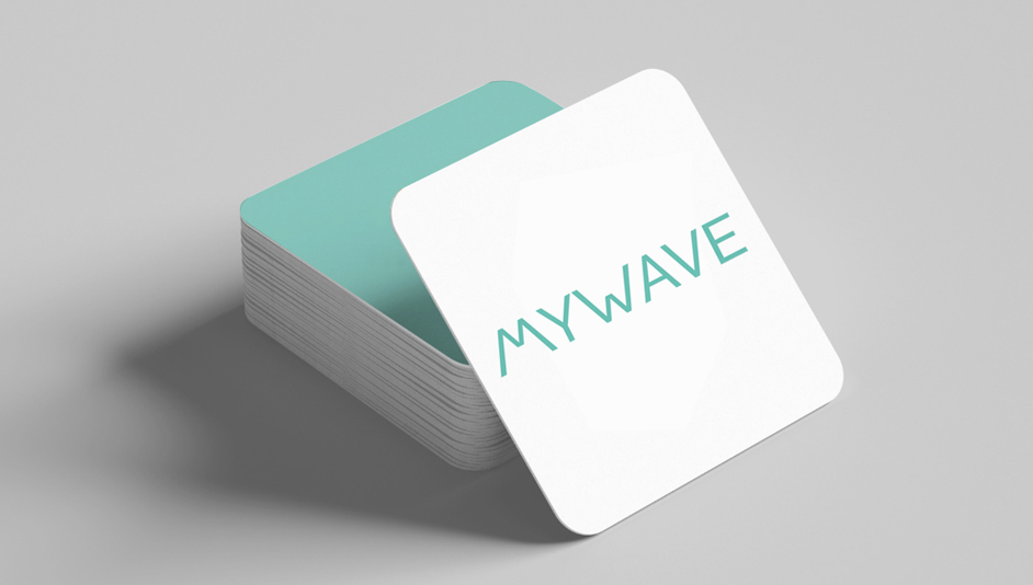 Aplicación diseño logotipo para MyWave