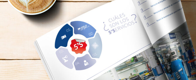 Detalle del diseño del catálogo para Fustier-3M