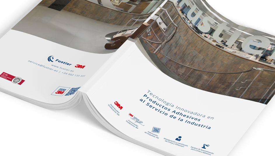 Diseño del catálogo cara dorso para Fustier-3M