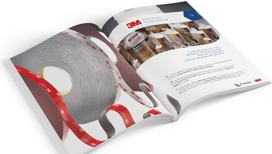 Interior diseño del catálogo para Fustier-3M