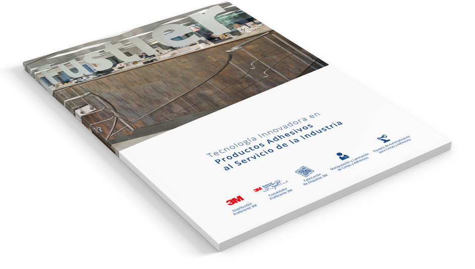 Portada del diseño del catálogo para Fustier-3M