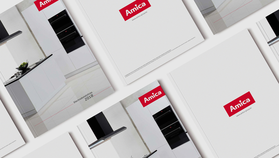 Diseño portada catálogo Amica