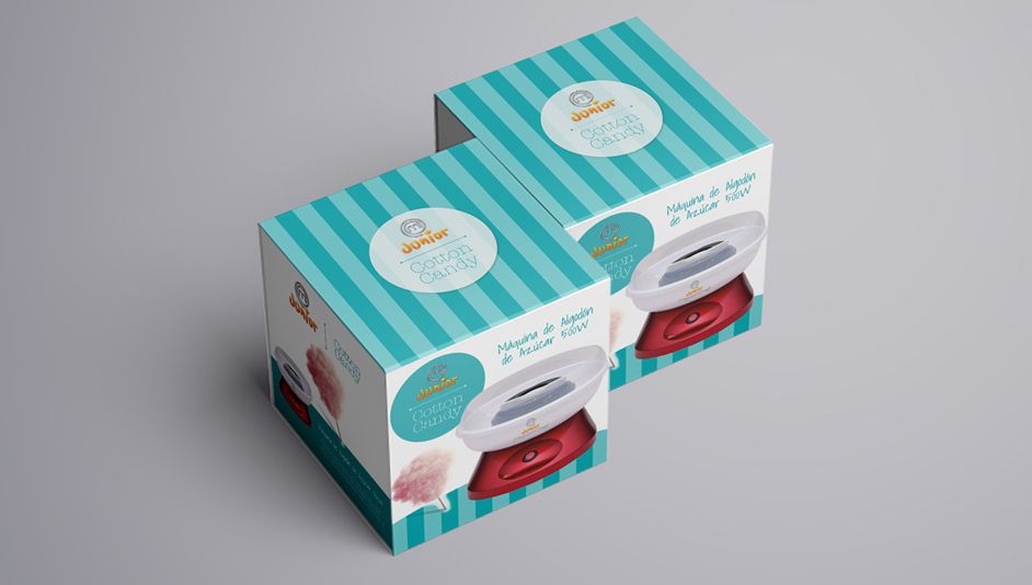 Vista de dos cajas del diseño del packaging para Masterchef Junior