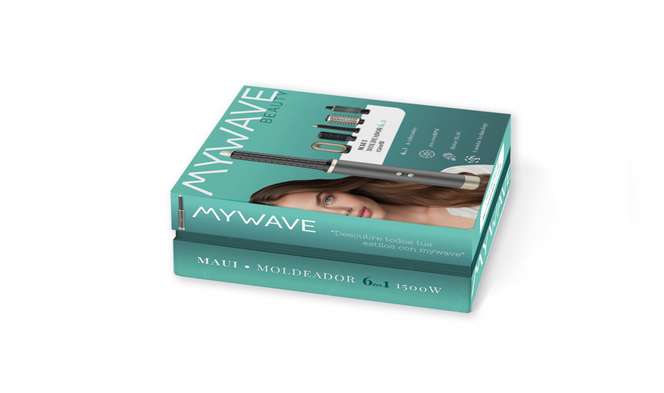 Diseño pack moldeador de pelo MyWave