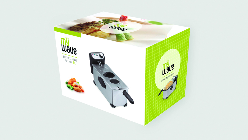 Diseño packagine freidora para MyWave