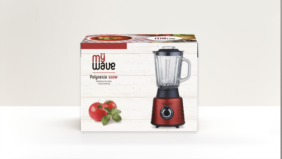 Diseño packaging batidora de vaso para MyWave