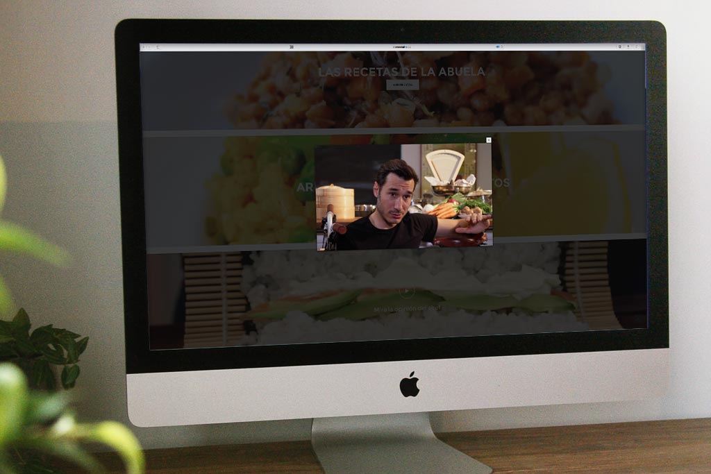 Detalle pantalla diseño vídeo Mondial