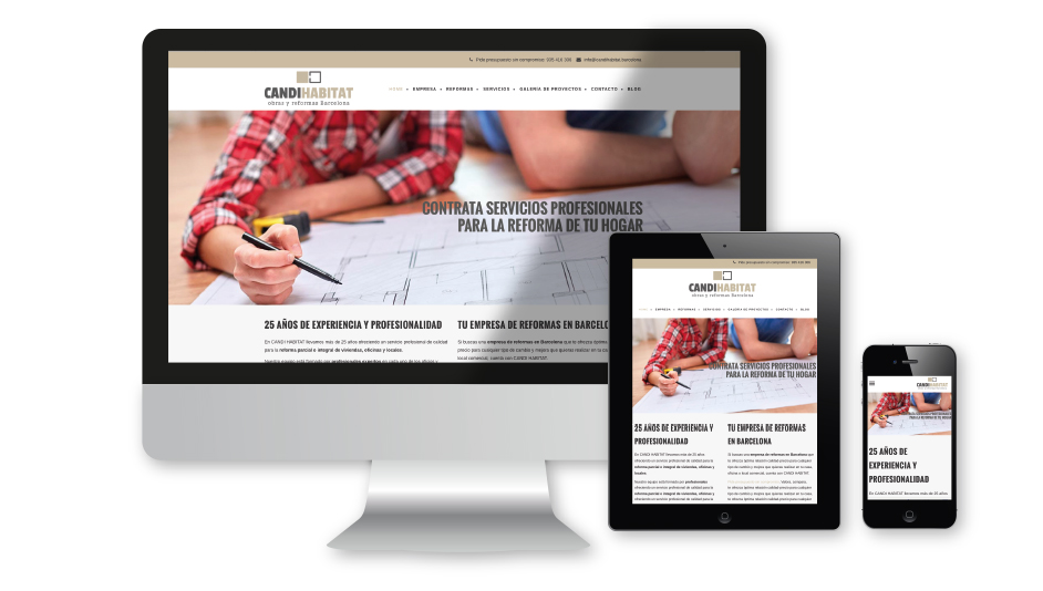 Diseño web Candihabitat