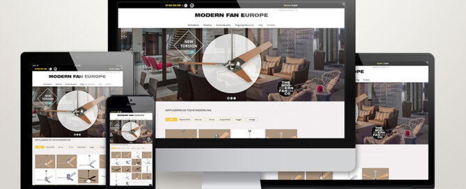 página web WordPress para Modernfun